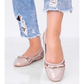 D/GMR Béžové balerínky s pleteným broadwayským vzorem béžový 2 D/GMR Béžové balerínky s pleteným broadwayským vzorem béžový 2