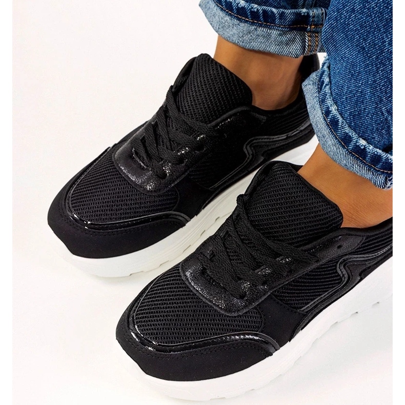 D/GMR Černé dámské tenisky Basemat černá 2