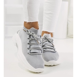 D/GMR Šedé dámské tenisky Barraza šedá 1 D/GMR Šedé dámské tenisky Barraza šedá 1