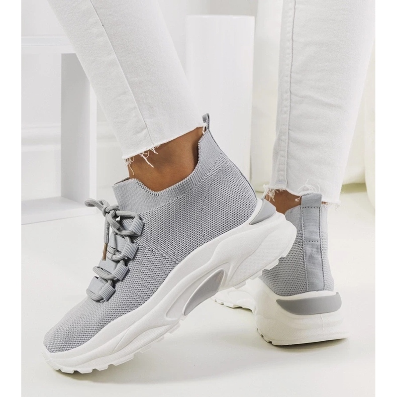 D/GMR Šedé dámské tenisky Barraza šedá 2 D/GMR Šedé dámské tenisky Barraza šedá 2