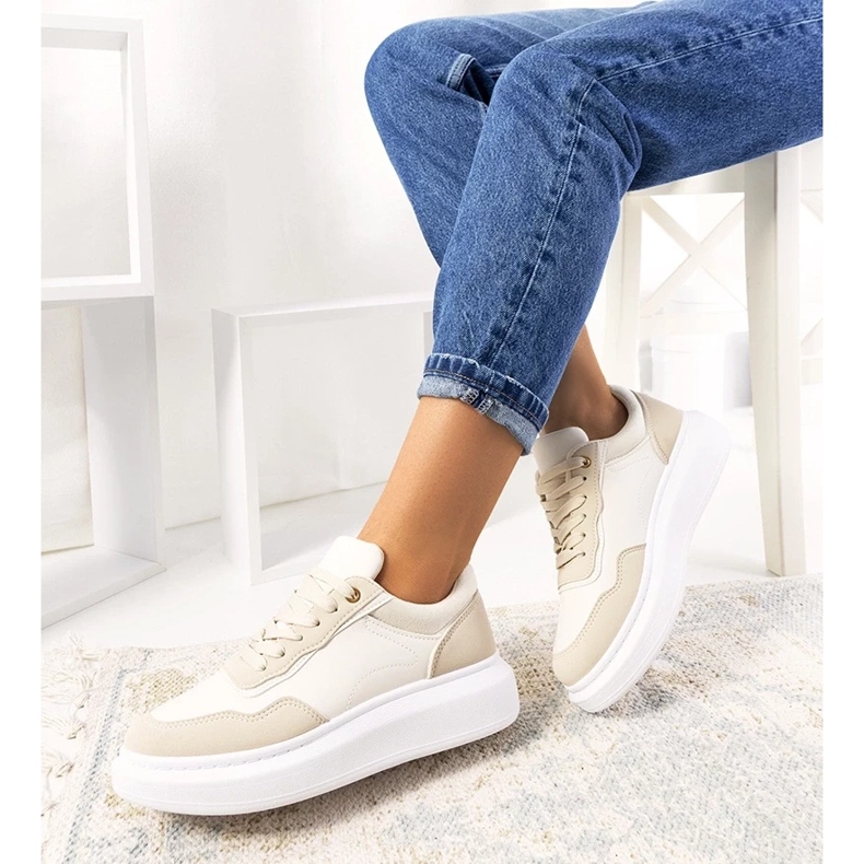 D/GMR Béžové dámské tenisky Selma béžový 2