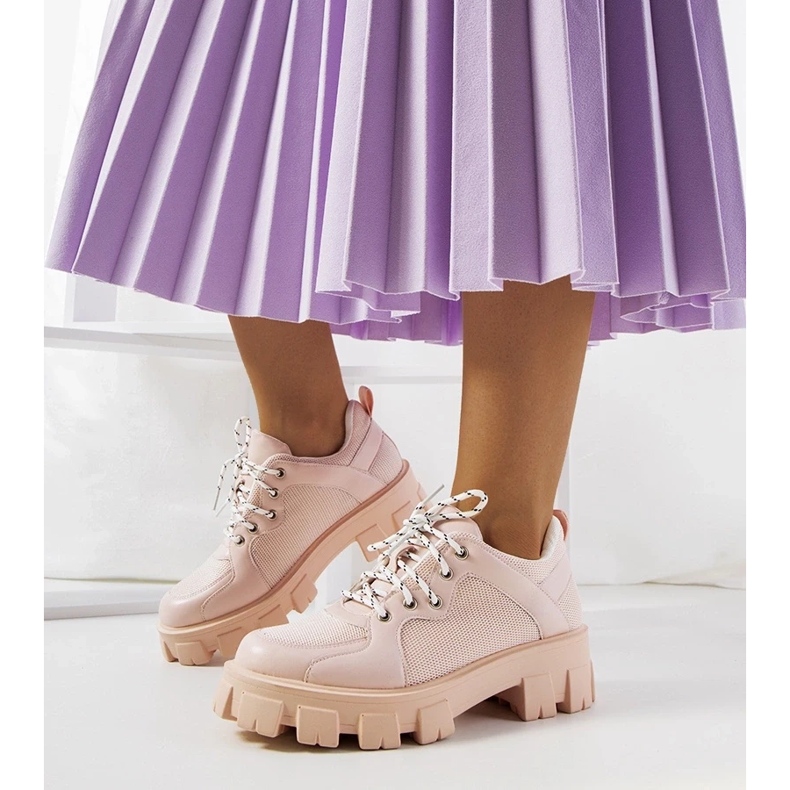 D/GMR Růžové dámské tenisky Bernic růžový 1