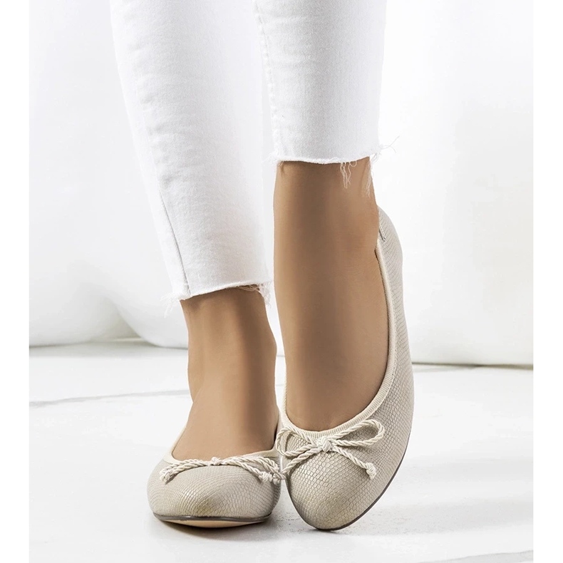 D/GMR Béžové dámské baleríny Villers béžový 1