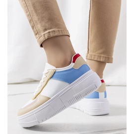 D/GMR Bílé dámské tenisky Mandib béžový 1