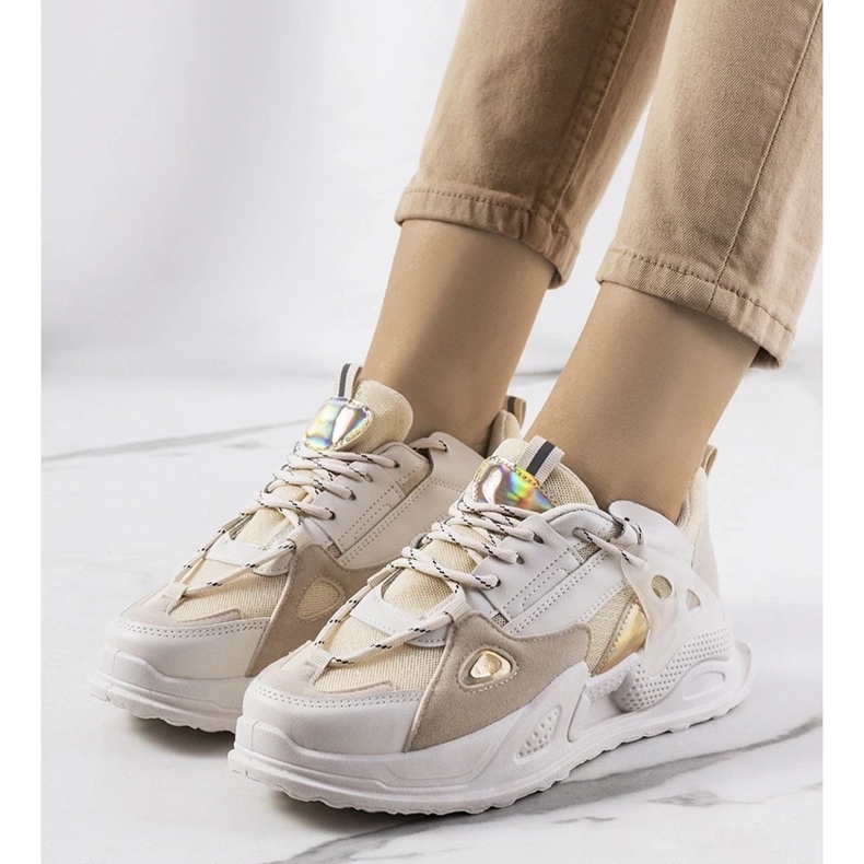 D/GMR Béžové tenisky Mansfield béžový 2