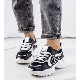 D/GMR Dámské černé a bílé tenisky Florival bílý 1