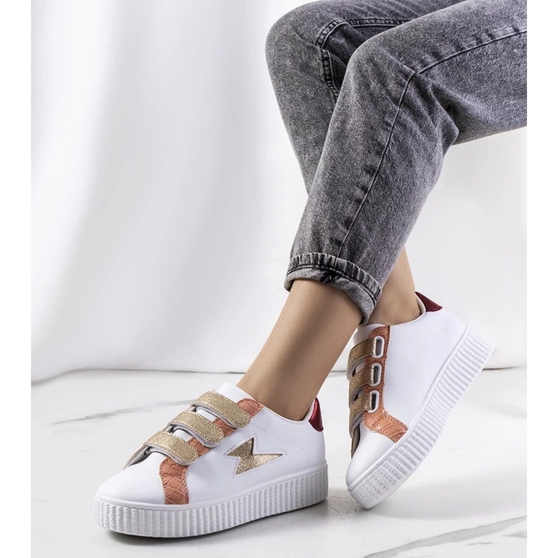 D/GMR Bílé tenisky Pitmerden bílý 1