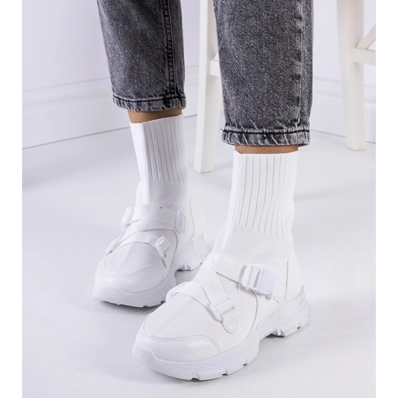 D/GMR Bílé sakerové tenisky bílý 1