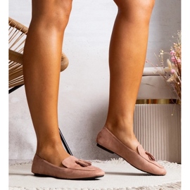 D/GMR Cillian růžové eko-semišové balerínky růžový 1