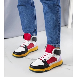 D/GMR Černé a červené vysoké tenisky od Elizabeth 2