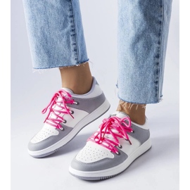 D/GMR Bílé retro tenisky Shari bílý 1