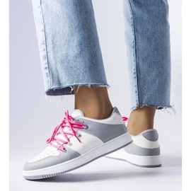 D/GMR Bílé retro tenisky Shari bílý 2