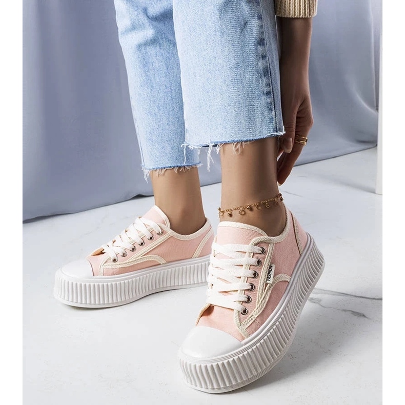 D/GMR Růžové tenisky na platformě Connie růžový 1