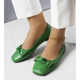 D/GMR Zelené balerínky s mašlí od Tabithy zelený 1