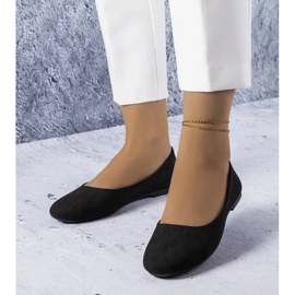 D/GMR Černé balerínky s koženou stélkou od Lespérance černá 1