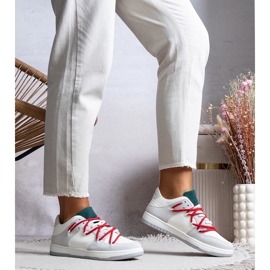 D/GMR Šedé tenisky dámské tenisky s červeným arkobaleno tkaničky šedá 1 D/GMR Šedé tenisky dámské tenisky s červeným arkobaleno tkaničky šedá 1