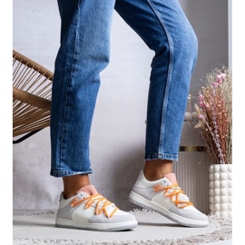 D/GMR Šedé tenisky dámské krajky -Up tenisky arcobaleno šedá 1