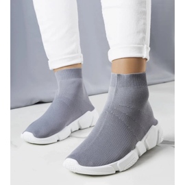 D/GMR Šedé vysoké tenisky od Williama šedá 1