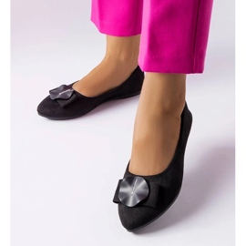 D/GMR Černé baleríny zdobené kamínky Rémy černá 1