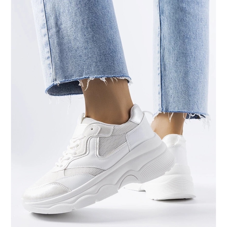 D/GMR Bílé dámské tenisky značky Séguin bílý 2