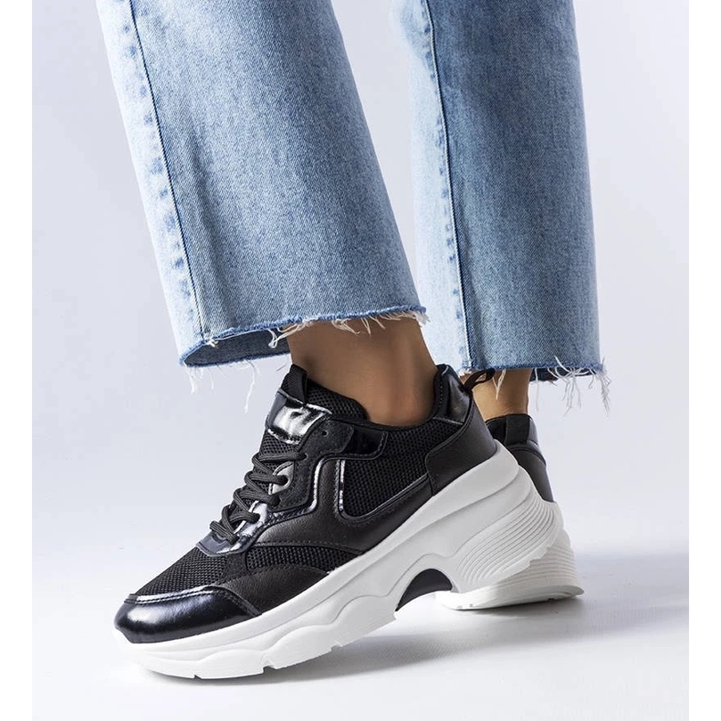 D/GMR Dámské černé tenisky značky Séguin černá 2