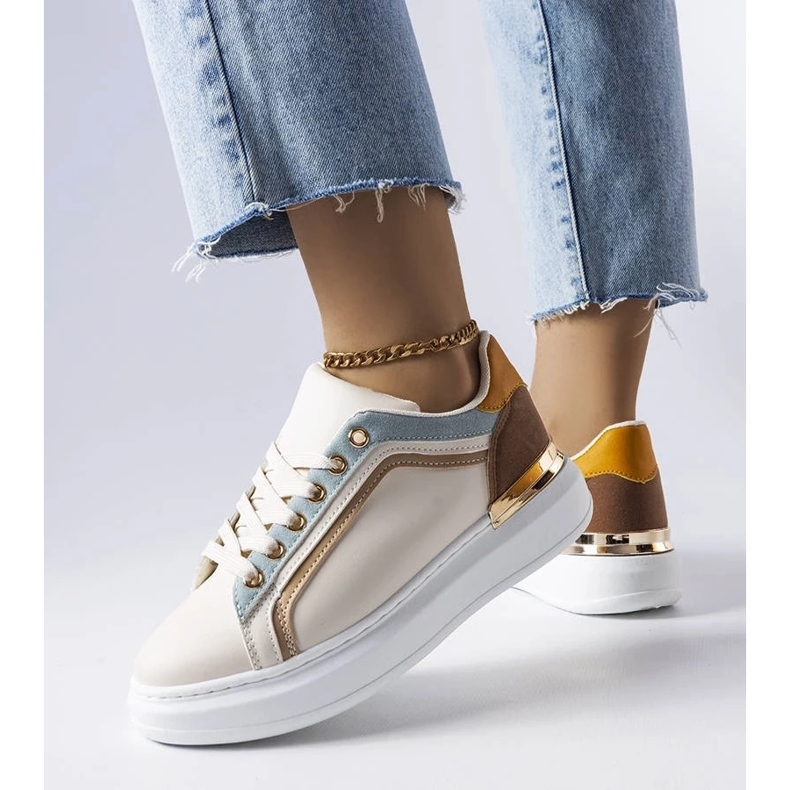 D/GMR Béžové tenisky se silnou podrážkou od Soucy béžový 2