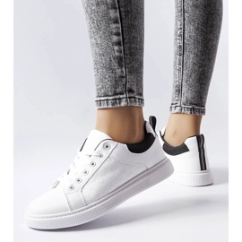 D/GMR Černobílé tenisky s embosováním od Dreux bílý 2