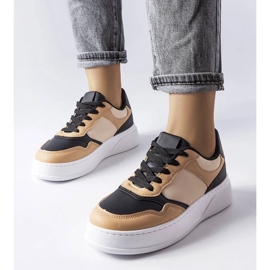 D/GMR Černo-béžové kozačky se silnější podrážkou od Baron béžový 1