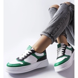 D/GMR Bílé a zelené boty se silnější podrážkou od Baron bílý 1