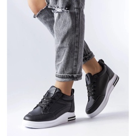 D/GMR Černé třpytivé tenisky Bonevil černý 1