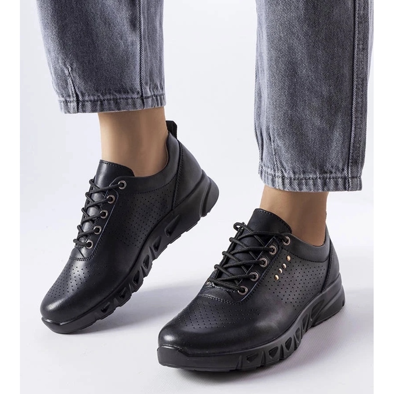 D/GMR Černé prolamované kožené kalhoty od Brodeur černá 1 D/GMR Černé prolamované kožené kalhoty od Brodeur černá 1