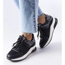 D/GMR Černobílé tenisky Vinceza černý 1