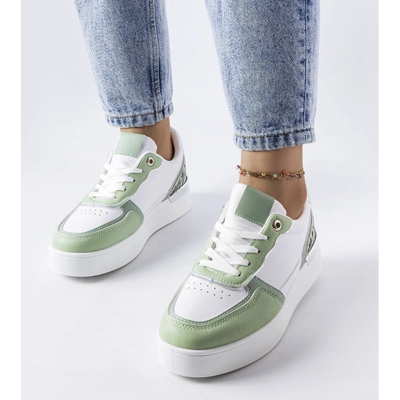 D/GMR Zelené tenisky na platformě Tooele zelená 1