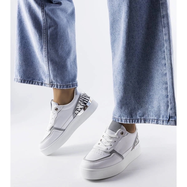 D/GMR Bílé tenisky na platformě Tooele bílý 1