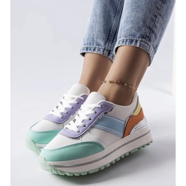 D/GMR Zelené tenisky s třpytivými vsadkami od Lang zelená 2