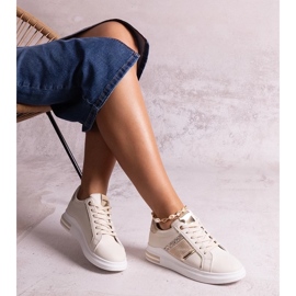 D/GMR Béžové tenisky zdobené kamínky Xarles 2 D/GMR Béžové tenisky zdobené kamínky Xarles 2