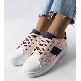 D/GMR Bílé tenisky s barevnými vsadkami od Kessla 2