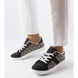 D/GMR Černé tenisky zdobené monogramem Bolduc černý 1