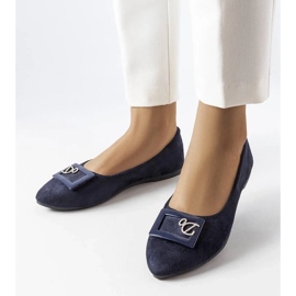 D/GMR Námořnické baleríny s kamínky od Fleminga modrý 1