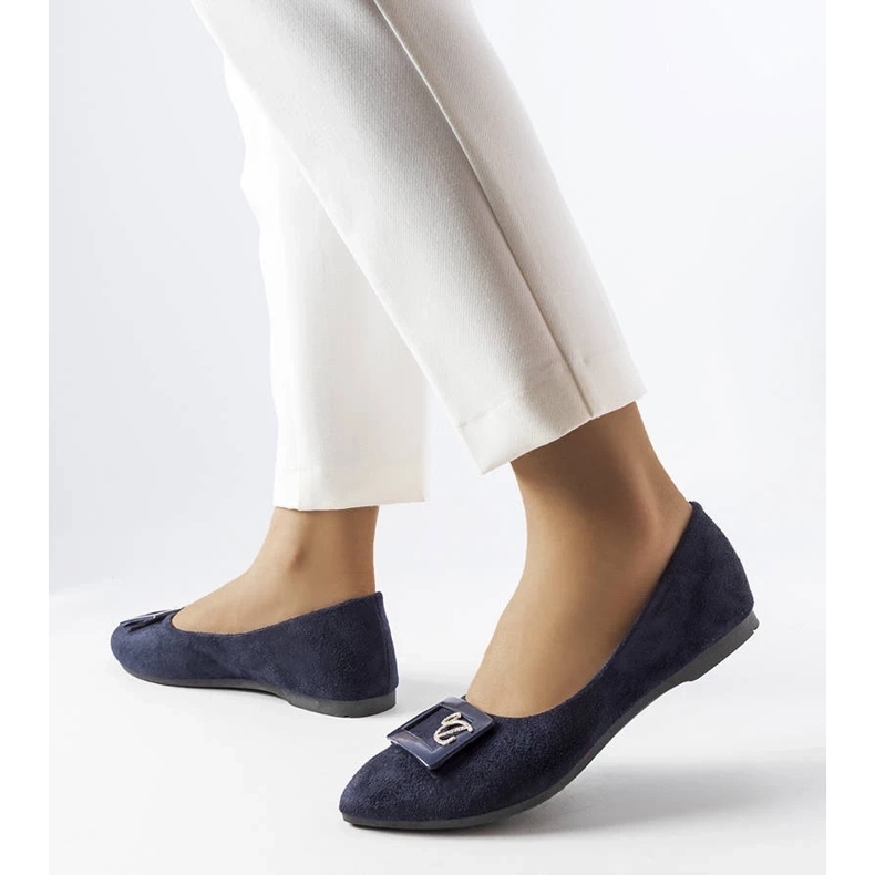 D/GMR Námořnické baleríny s kamínky od Fleminga modrý 2