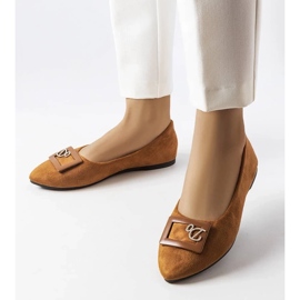 D/GMR Hnědé baleríny zdobené kamínky od Fleminga hnědý 1