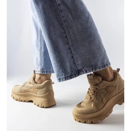 D/GMR Dámské boty Temné béžové sportovní boty dámské mikeladze béžový 2