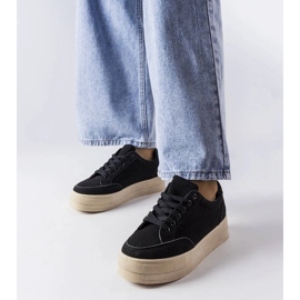 D/GMR Černé tenisky na platformě Amathymes černý 1