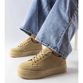 D/GMR Béžové tenisky na platformě od Amathymes béžový 2