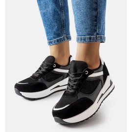 D/GMR Černé tenisky s vložkou Genovesee černá 2