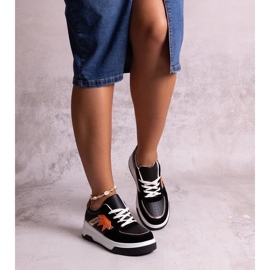 D/GMR Černé eko semišové tenisky od Kollins černá 1