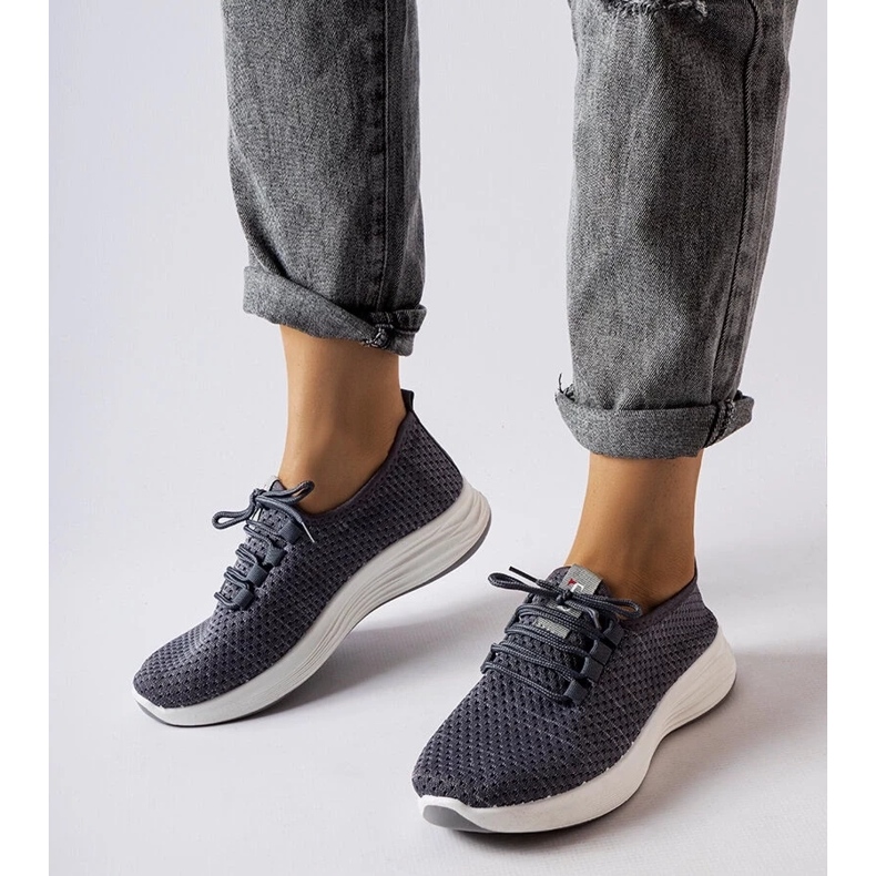 D/GMR Šedé látkové tenisky od Tommaso šedá 1