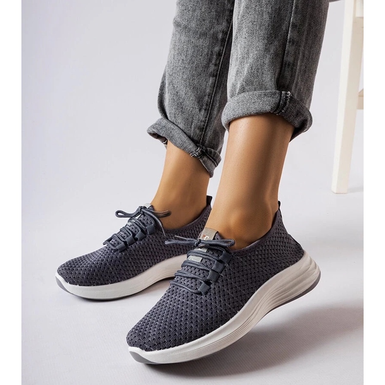 D/GMR Šedé látkové tenisky od Tommaso šedá 2