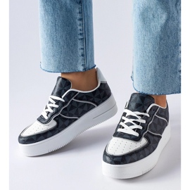 D/GMR Černé tenisky zdobené monogramem Sands černá 2