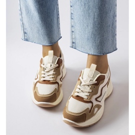 D/GMR Sportovní duté béžové tenisky zelená 2